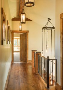 hallway in The Big EZ residence with interior design by Elizabeth Robb Interiors